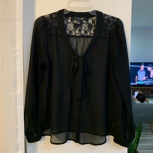 Black Forever 21 Blouse